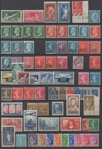 FRANCE / 1924-1939 COLLECTION * / COTE +490.00 EUROS - VOIR DETAIL - PETIT PRIX - Picture 1 of 1