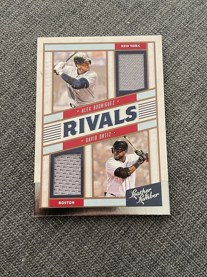 2019 Panini Alex Rodriguez David Ortiz Dual Worn Patch Numbered 89/199 - Image 1 of 3