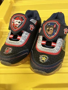 Paw Patrol - Kleinkind Jungen blau Marshall & Chase leuchtende Low-Top Sneaker Gr. 8 - Bild 1 von 8