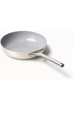 Caraway Nonstick Ceramic Frying Pan (2.7-Quart, 10.5-Inch) - Non-Toxic Cream