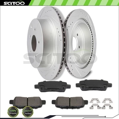 Rotores y pastillas de freno trasero para Infiniti FX35 FX45 para Nissan Quest Murano Foto 1 de 4