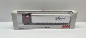 1:87 - AWM LKW Modell - MB Mercedes Benz Actros 1846 Sattelzug "Vögele" - Bild 1 von 3