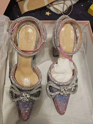 Tacones Mach and Mach Doble Arco Galaxy Cristal Adornado Talla 36.5 Poco Usados Foto 1 de 4