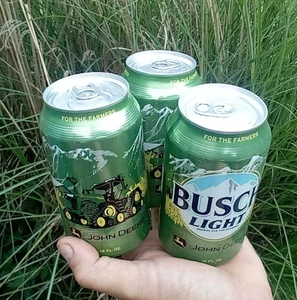 Lot 3 Vintage Busch Light John Deere Limited Edition Commemorative Beer Cans  - Picture 1 of 9