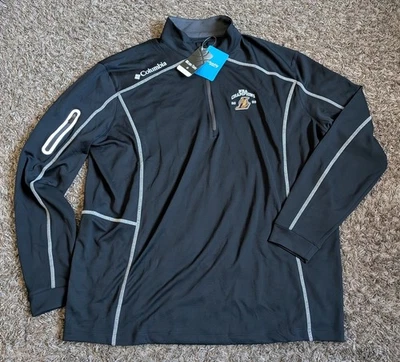 NWT Columbia Los Angeles Lakers 2020 Black 1/4 Zip Pullover Jacket Men's XL - Изображение 1 из 4
