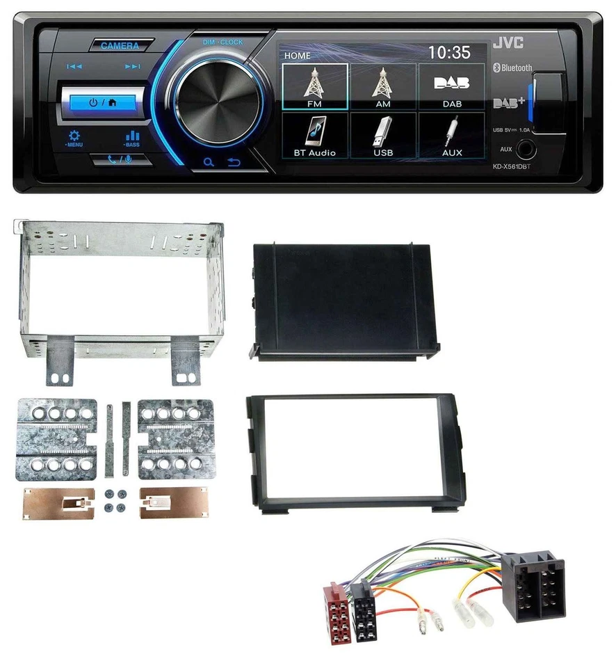 JVC Bluetooth MP3 USB DAB Autoradio für Kia Ceed 09-12 proCeed 11-13 - Bild 1 von 4