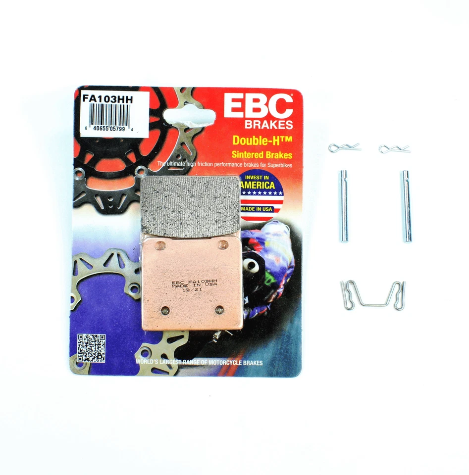 EBC Brake Pads HH Sintered+Pins for 1992-2004 Suzuki VS 800 INTRUDER Front 1 Pr - Image 1 of 1