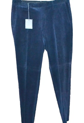 Pantalones de pana de algodón azul marino Ermenegildo Zegna para hombre talla US 40 EU 56 Foto 1 de 4