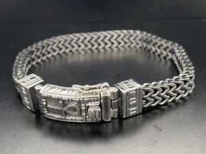 PULSERA JOYERÍA CAZA ACERO INOXIDABLE COLOR PLATA - Imagen 1 de 4