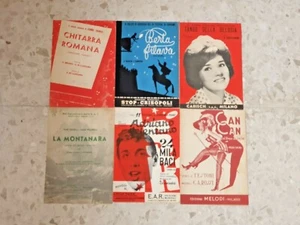 6 Spartiti musicali Vintage Edizioni Messaggerie Stop Crisopoli Carisch EAR  - Imagen 1 de 2