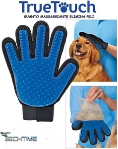 True Touch Handschuh Kardierbürste entfernt Haare Massage für Hunde und Katzen - Bild 1 von 1