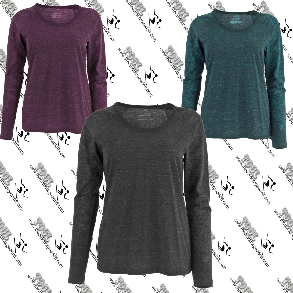 WHITE SIERRA DD3318W WOMEN'S INDIAN BROOK TEE LONG SLEEVE PAISLEY HENNA MOTIF M - Image 1 of 1