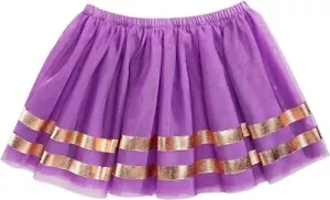 Epic Threads Stripes Foil Tutu Tulle Skirt girl Purple 5 41-44" 37-42 lbs - Picture 1 of 2