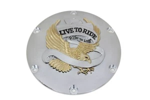 Cubierta Eagle Spirit Derby incrustación dorada para Harley Sportster 2004-up XL #25127-04 - Imagen 1 de 4