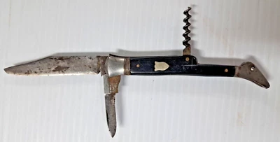 Antique Pocket Knife with Corkscrew - Unknown Maker - Image 1 of 4