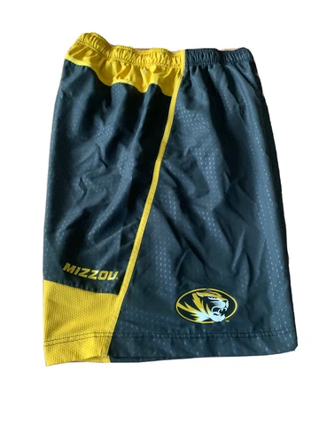 Nike Dri Fit Missouri Tigers Shorts Mizzou Mens Size XL Black Yellow Cover