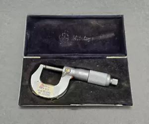 Vintage Mitutoyo 102-124 1" OD Micrometer w/Case from Tulon Co. - Picture 1 of 7