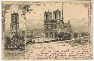 Gruss, Kirchen in Paris, 1904 nach Dänemark geschickt - Bild 1 von 2