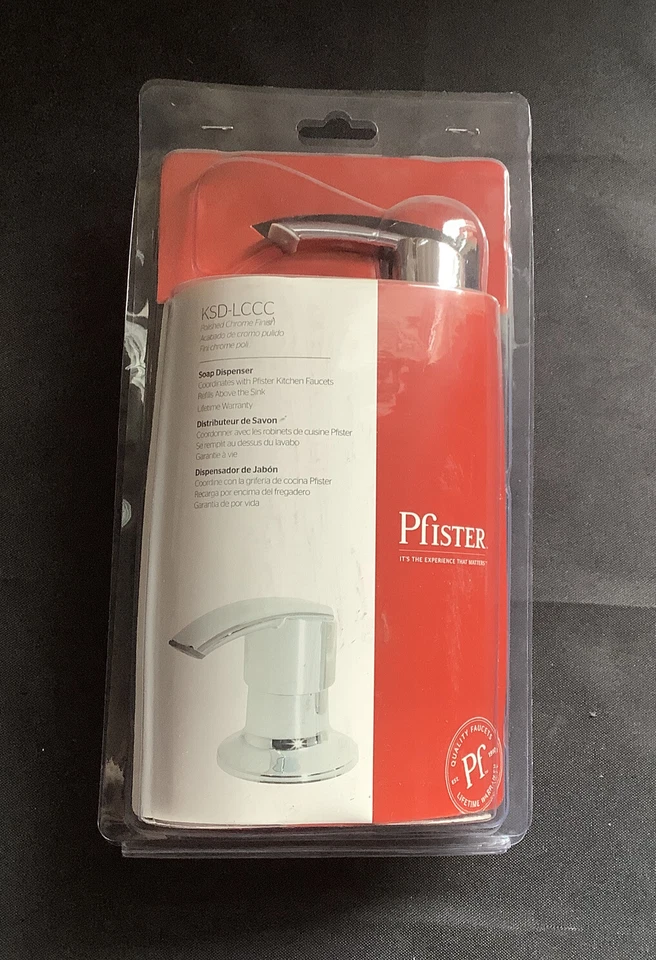 Dispensador de jabón de cocina cromo pulido Pfister KSD-LCCC V1 Foto 1 de 3