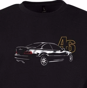 T-Shirt E46 M3 CSL Silber Print für BMW E46 Fans Tshirt - Bild 1 von 7