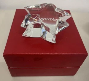 Baccarat Kristall Stern Briefbeschwerer & Box Original 3,5” x 1,4” Kostenloser Versand Glas - Bild 1 von 23