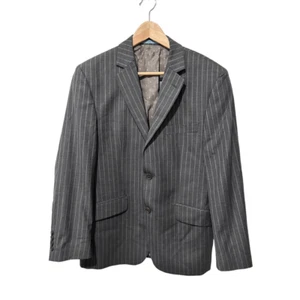 Ted Baker erhöhter grauer Nadelstreifen Wolle Herren Blazer Gr. 38 S "schöne Pfeife" - Bild 1 von 15