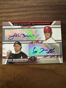 2007 Topps Co-Signers Dual Autographs #VM John Van Benschoten/Scott Mathieson - Picture 1 of 2