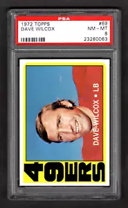 1972 Topps Football Dave Wilcox #69 PSA 8 - Bild 1 von 2