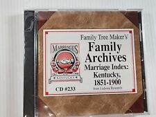 Family Tree Makers Family Archives, Marriage Index: Kentucky, 1851-1900