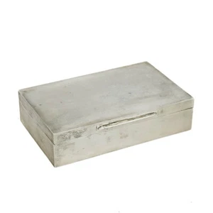 Asprey Sterling Silber motorgedrehte Zigaretten- oder Zigarrenkiste 1955 - Bild 1 von 9
