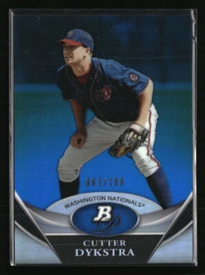 Cutter Dykstra 2011 Bowman Platinum #BPP77 Baseball Card /199 - Image 1 of 2
