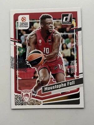 2023-24 Donruss Euroleague #123 Moustapha Fall Olympiacos Piraeus Card - Image 1 of 2