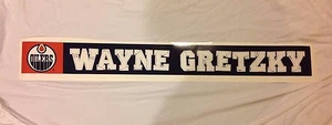 Wayne Gretzky Typenschild Zeichen Oilers 11.4cm x 104cm Throwback Fathead Grafik - Picture 1 of 1