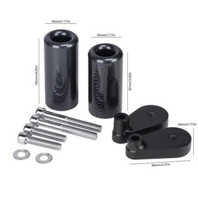 Juego de protector de choque deslizante de marco de fibra de carbono para Yamaha YZF R1 2007-2008 Foto 1 de 4