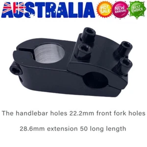 Bike MTB Mountain Durable Road Handlebar Short Stem Handlebar Diameter 22.2mm - Picture 1 of 9