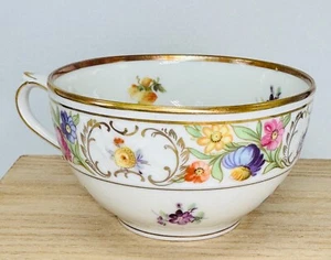 Vintage Schumann Bayern Kaiserin Dresden Blumen Flach Tasse um 1945-81 - Bild 1 von 9