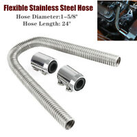 24 Flexible Upper Lower Radiator Hose Kit & Stainless Steel w/Chrome Caps V8 KKmoon Radiator Hose Kit 