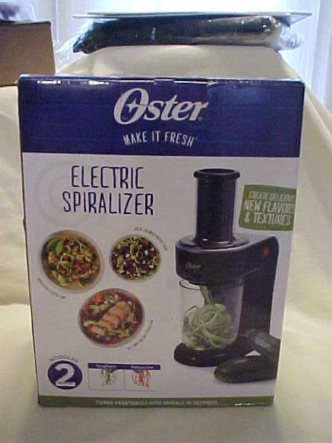 Nuevo ESPIRALIZADOR eléctrico Oster negro fácil de usar espaguetis y fideos Foto 1 de 4