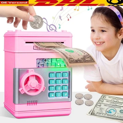 Digital ATM Spardose Euro Münzen Automat für Kinder Geldkassette Sparschwein NEU - Bild 1 von 4