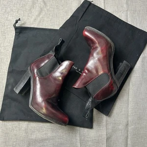 Rag & Bone Womens Black Leather Stanton Chelsea Ankle Heeled Boots 39 US 8 - Picture 1 of 7