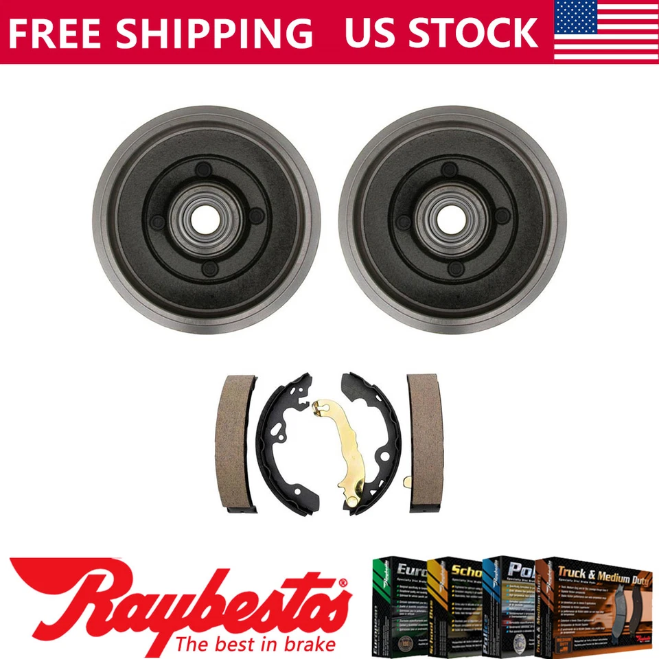 Kit de tambores de freno traseros y zapatas de freno para Ford Focus 2009-2011 - Raybestos Foto 1 de 4