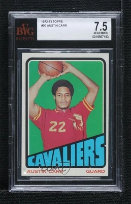 1972-73 Topps Austin Carr #90 BVG 7.5 Rookie RC - Image 1 of 2