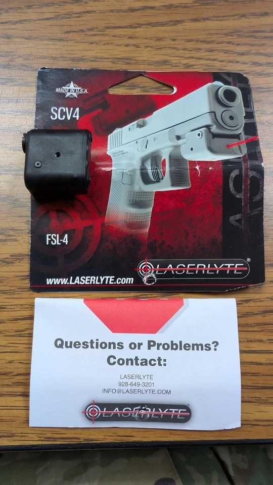 LaserLyte FSL-4 Universal Red Laser Sight SCV4 Mount – Tested - Image 1 of 3