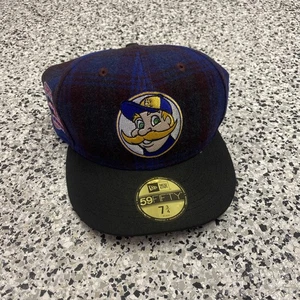 Neu mit Etikett New Era Milwaukee Brewers Country Stadium karierte Wollmütze 7 3/4 - Bild 1 von 6