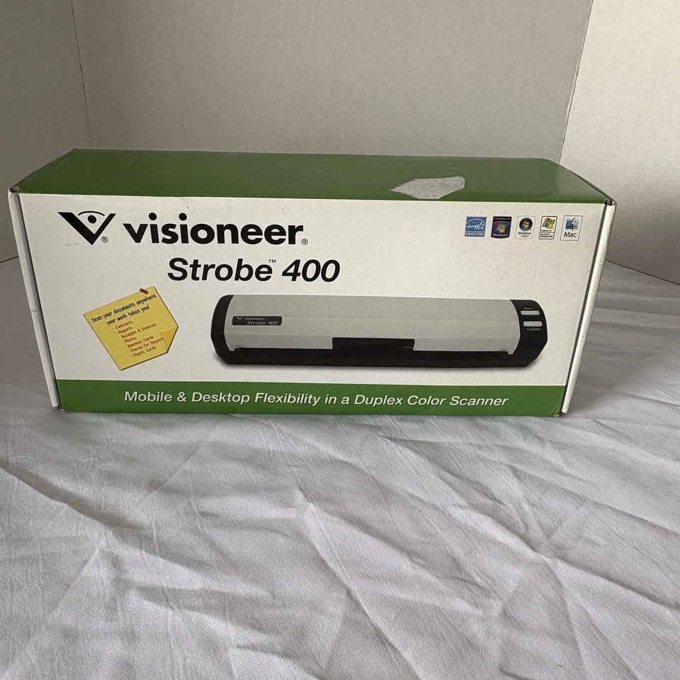 Visioneer Strobe 400 Electronic Portable Sheetfed Scanner New in box - Image 1 of 4