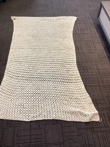 Vintage Beige Afghan, Beige - Picture 1 of 8