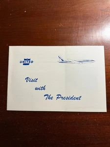 United Air Lines Visit With the President Vintage Booklet 1964 1960s - Bild 1 von 4