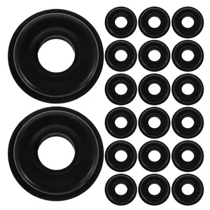  Guarnizioni in gomma Gladhand 20 pezzi - occhielli tondi diametro interno nero 0,63 pollici - Foto 1 di 12