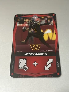 2025 Uno Elite Alt Jersey Red - JAYDEN DANIELS #036 Washington Commanders - Picture 1 of 2