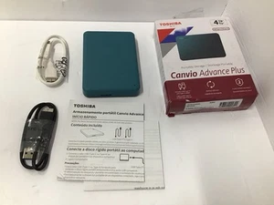 Toshiba Canvio Advance Plus 4TB Portable External USB Hard Drive HDTCA40XGCCA - Photo 1/3